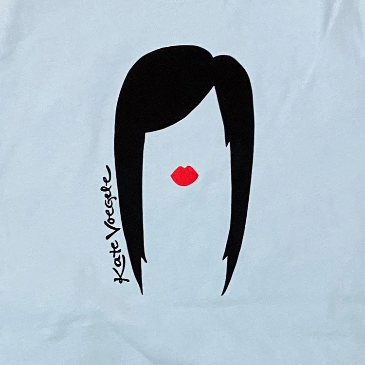 Vintage Kate Voegele Baby Blue Face tee - babydoll women's fit